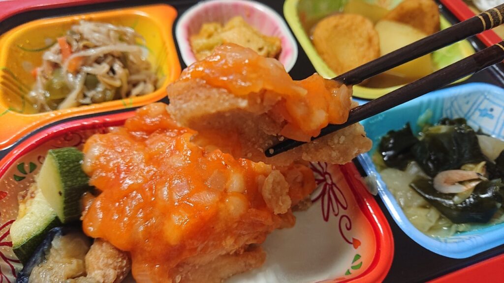 もち麦入りトマトソースとチキン