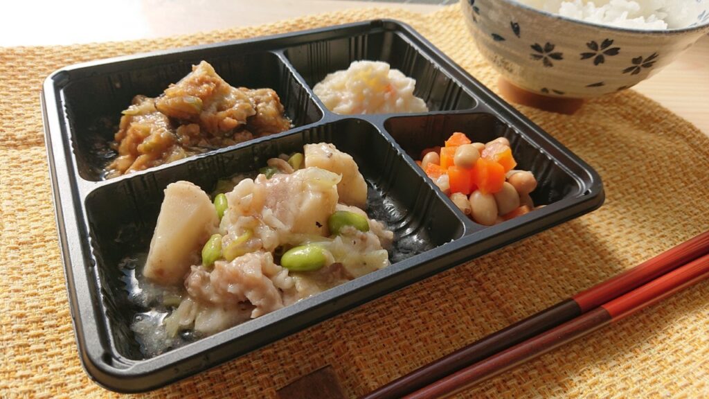 まごころケア食「豚肉と筍のネギ塩炒め」の画像