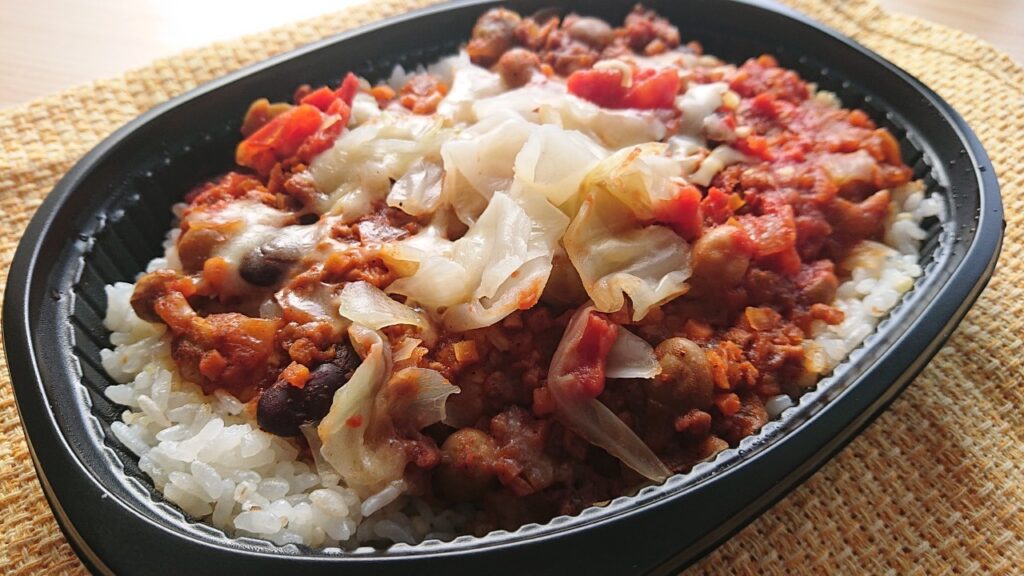 おうちdeヘルシー丼「3種豆のタコライス」