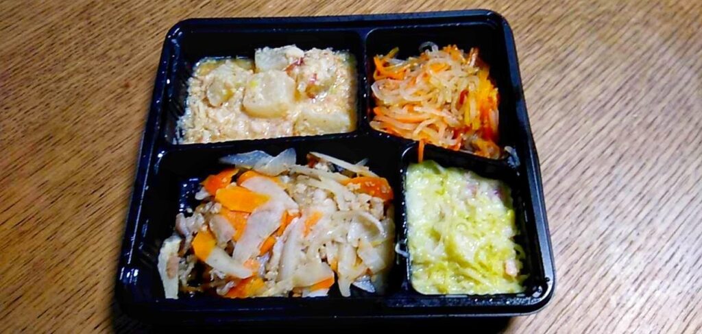 豚肉とゴボウの生姜煮弁当の画像