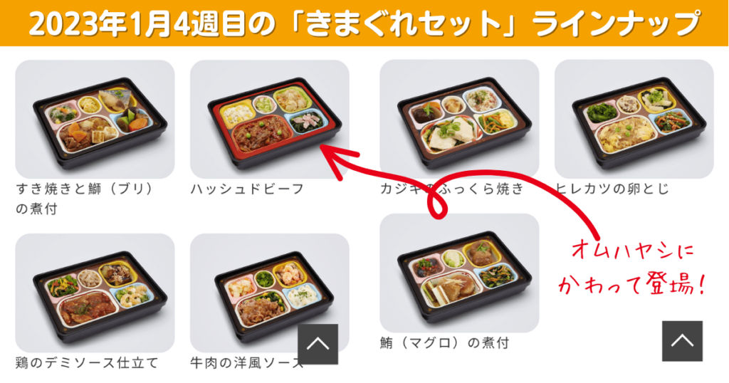 食宅便・きまぐれセット1月4週目のラインナップ